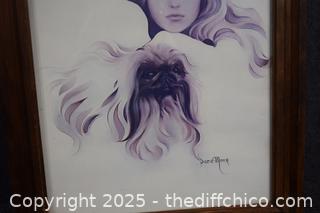 Framed Sara Moon Print-15in x 19in