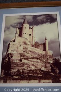 Framed Castle Photo-11in x 13in