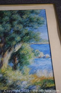 Framed Original-24in x 18in-broken corner glass