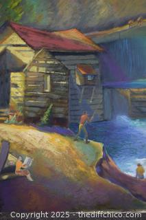 Vintage Chico State Art Class-32in x 24in