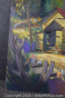 Vintage Chico State Art Class-32in x 24in