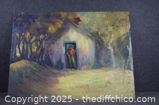 Vintage Chico State Art Class-32in x 24in
