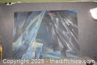 Vintage Chico State Art Class-48in x 36in