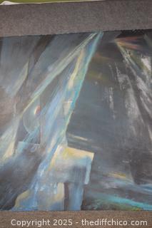Vintage Chico State Art Class-48in x 36in