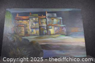 Vintage Chico State Art Class-48in x 36in