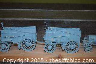 Vintage Mule Train-40in x 4in x 5in