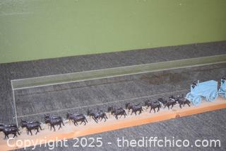 Vintage Mule Train-40in x 4in x 5in