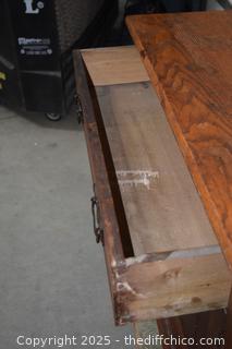 Vintage Wood Cabinet-36in x 19in x 28in
