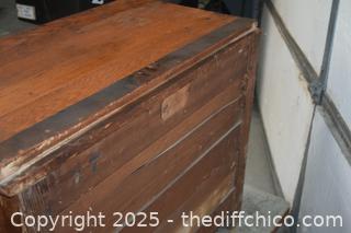 Vintage Wood Cabinet-36in x 19in x 28in