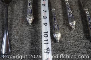 Plated Serving Tools-Some w/Blue Handles