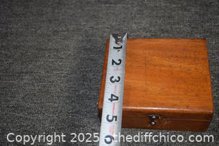 Wood Box w/Scale Weights
