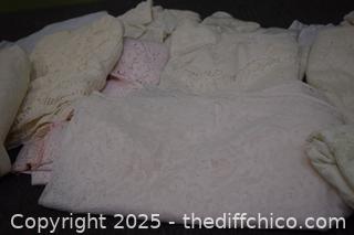 Lot of Vintage Lace Table Cloths