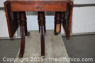 Mahogany Drop Leaf Table Project-more info below