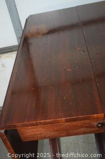 Mahogany Drop Leaf Table Project-more info below
