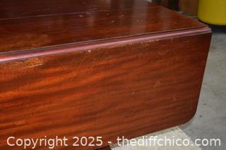 Mahogany Drop Leaf Table Project-more info below