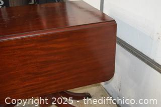 Mahogany Drop Leaf Table Project-more info below