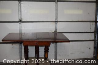 Mahogany Drop Leaf Table Project-more info below