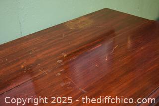 Mahogany Drop Leaf Table Project-more info below
