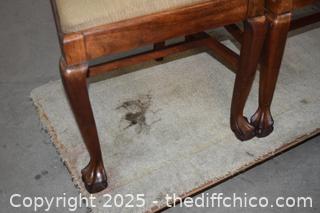 2 Vintage Oak Chairs-more info below