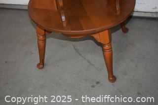 Rotating  End Table - 25in dia x 25in