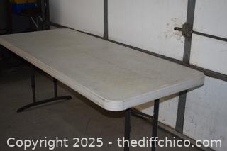 Folding Table-72in x 30in Adjustable Height