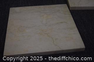 2 Pieces of 10 3/4in Square Tiles