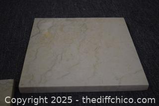 2 Pieces of 10 3/4in Square Tiles