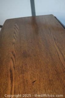Vintage Quarter Saw Oak 4 Drawer Dresser-45in x 21in x 32in