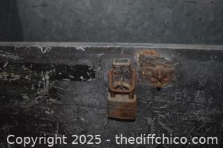 Metal Box w/lock-no key-29in x 17in x 16in