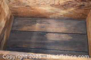 Vintage Wood Hires Box-18in x 12in x 10in