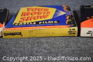 3 Vintage 16mm Film Moview