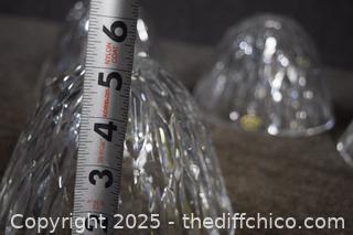 4 Crystal Lamp Shades from Slovenia 