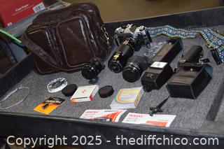 Canon AE1 Camera plus Accessories 