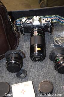 Canon AE1 Camera plus Accessories 