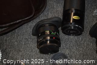 Canon AE1 Camera plus Accessories 