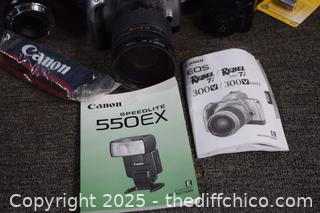 Canon EOS Rebel 7i plus camera backpack