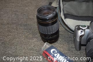 Canon EOS Rebel 7i plus camera backpack