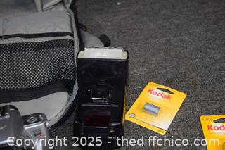 Canon EOS Rebel 7i plus camera backpack