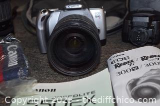 Canon EOS Rebel 7i plus camera backpack