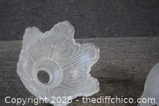 2 Frosted Glass Shades