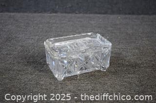 Crystal Cigarette Holder plus Ash Tray 