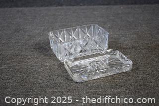 Crystal Cigarette Holder plus Ash Tray 