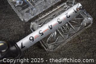 Crystal Cigarette Holder plus Ash Tray 