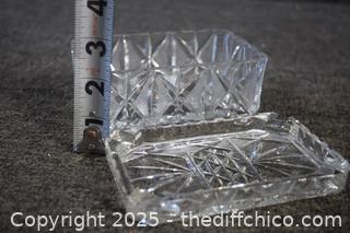 Crystal Cigarette Holder plus Ash Tray 