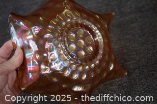 Vintage Imperial Marigold Carnival Glass Bowl