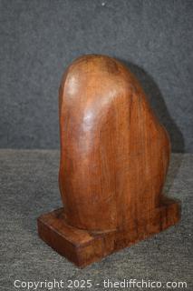 Mother and Child Wood Carving