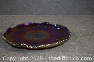 Vintage Iridescent Platter