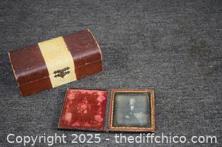 Vintage Pipe Box plus Framed Picture