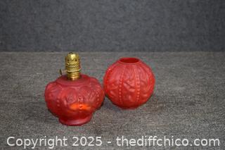Red Glass Lamp