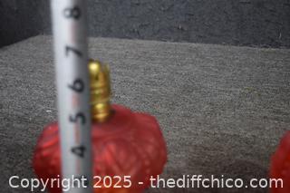 Red Glass Lamp